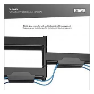 DIGITUS Suport de perete pentru televizor complet mobil 37-80", 60 kg sarcină maximă, VESA: 200x100, 200x200, 300x200, 400x200, 300x300, 400x300