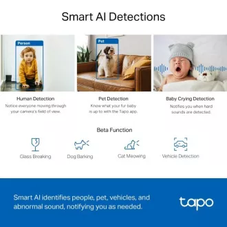 TP-LINK Tapo C220 - cameră IP cu înclinare și WiFi, 4MP (2560*1440), ONVIF TP-LINK Tapo C220 - cameră IP cu înclinare și WiFi, 4MP (2560*1440), ONVIF