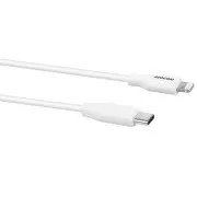 Cablu AVACOM MFIC-40W USB-C - Lightning, certificare MFi, 40cm, alb