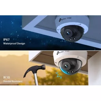 Cameră Dome TP-Link VIGI C240I(4mm), 4MP, 4mm Cameră Dome TP-Link VIGI C240I(4mm), 4MP, 4mm