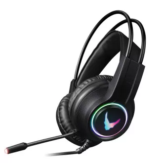 Căști RGB gaming PLATINET VARR cu microfon 2x3.5 mufă