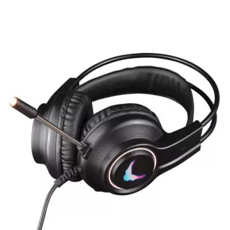 Căști RGB gaming PLATINET VARR cu microfon 2x3.5 mufă