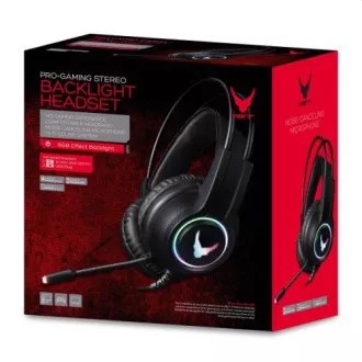 Căști RGB gaming PLATINET VARR cu microfon 2x3.5 mufă