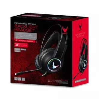 Căști RGB gaming PLATINET VARR cu microfon 2x3.5 mufă