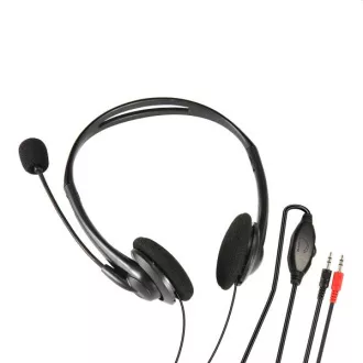 Căști PLATINET FREESTYLE cu microfon, control volum, mufă 2x3.5