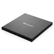 VERBATIM External CD/DVD Slimline Burner USB-C negru   Nero