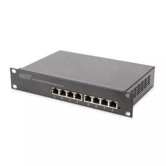 DIGITUS Comutator Gigabit Ethernet DIGITUS cu 8 porturi, 10 inci, negestionat