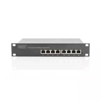 DIGITUS Comutator Gigabit Ethernet DIGITUS cu 8 porturi, 10 inci, negestionat