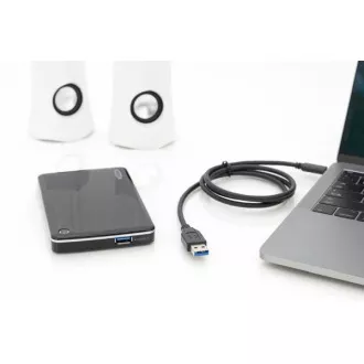 Cablu de conectare Digitus USB tip C tip C la AM/M 1,0 m Toate funcțiile Gen2 3A 10 GB Versiunea 3.1 CE Albastru