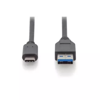 Cablu de conectare Digitus USB tip C tip C la AM/M 1,0 m Toate funcțiile Gen2 3A 10 GB Versiunea 3.1 CE Albastru