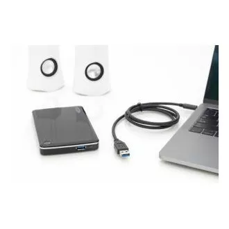 Cablu de conectare Digitus USB tip C tip C la AM/M 1,0 m Toate funcțiile Gen2 3A 10 GB Versiunea 3.1 CE Albastru
