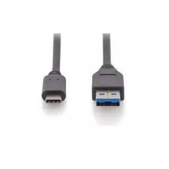 Cablu de conectare Digitus USB tip C tip C la AM/M 1,0 m Toate funcțiile Gen2 3A 10 GB Versiunea 3.1 CE Albastru