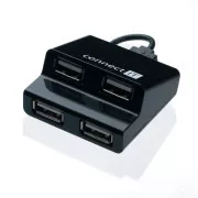 CONNECT IT Hub USB 4 porturi STEP - negru