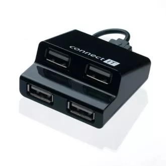 CONNECT IT Hub USB 4 porturi STEP - negru
