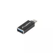 Adaptor LANBERG USB-C(M) 3.1 la USB-A(F) negru OTG