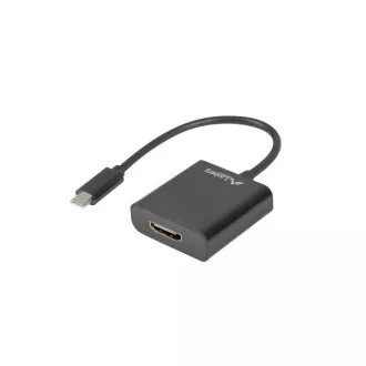 LANBERG Cablu adaptor USB-C(M) 3.1 la HDMI(F) 15CM (Displayport ALT MODE) negru