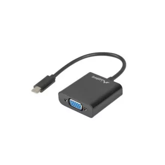 LANBERG Cablu adaptor USB-C(M) 3.1 la VGA(F) 15CM negru