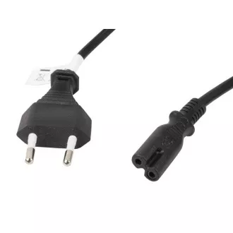 LANBERG CEE 7/16 la IEC 320 C7 EURO (RADIO) CORD DE ALIMENTARE 1.8M VDE negru LANBERG CEE 7/16 la IEC 320 C7 EURO (RADIO) CORD DE ALIMENTARE 1.8M VDE negru