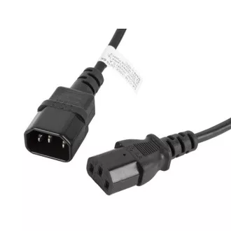 Cablu LANBERG IEC 320 C13 la C14 1,8M negru Cablu LANBERG IEC 320 C13 la C14 1,8M negru