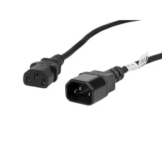 LANBERG IEC 320 IEC 320 C13 la C14 cablu 1.8M VDE negru LANBERG IEC 320 IEC 320 C13 la C14 cablu 1.8M VDE negru