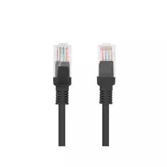 LANBERG Cablu patch CAT.5E UTP 20M negru Fluke Passed