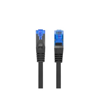 LANBERG Cablu patch CAT.6A FTP LSZH CCA 0.5M negru Fluke Passed