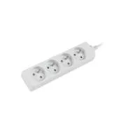 LANBERG Cablu de prelungire 1.5M 4X cablu de cupru cu priză clasică alb