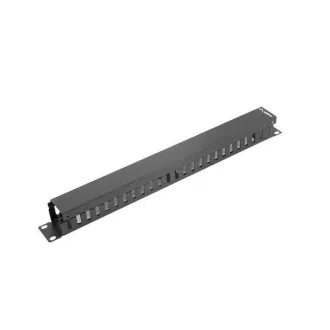 PANOU DE GESTIONARE CABLURI LANBERG 19" TIP A 1U NEGRU