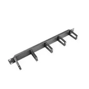 PANOU DE GESTIONARE A CABLURILOR LANBERG DE 19" CU 5 SUPORTURI DIN PLASTIC 1U - TIP B NEGRU