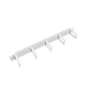 PANOU DE GESTIONARE A CABLURILOR LANBERG DE 19" CU 5 SUPORTURI DIN PLASTIC 1U - TIP B GRI