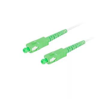 LANBERG patch cord optic SM SC/APC-SC/APC simplex 35m LSZH G657B3 diametru 3mm, culoare albă