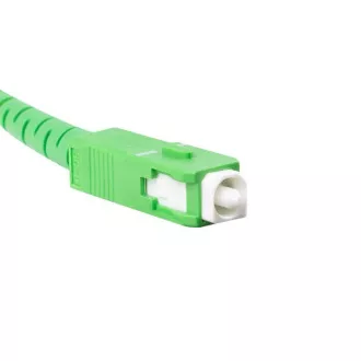 LANBERG patch cord optic SM SC/APC-SC/APC simplex 35m LSZH G657B3 diametru 3mm, culoare albă