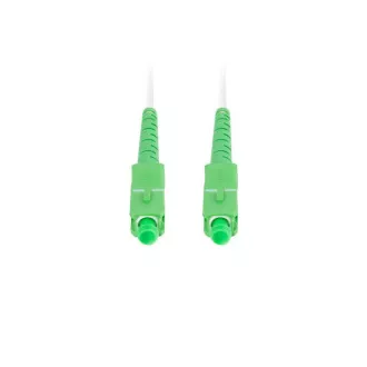 LANBERG patch cord optic SM SC/APC-SC/APC simplex 35m LSZH G657B3 diametru 3mm, culoare albă