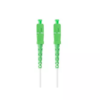 LANBERG patch cord optic SM SC/APC-SC/APC simplex 35m LSZH G657B3 diametru 3mm, culoare albă
