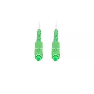 LANBERG patch cord optic SM SC/APC-SC/APC simplex 35m LSZH G657B3 diametru 3mm, culoare albă