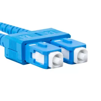 Cablu optic de conectare LANBERG SM SC/UPC-SC/UPC duplex 2m LSZH G657A1 diametru 3mm, culoare galbenă Cablu optic de conectare LANBERG SM SC/UPC-SC/UPC duplex 2m LSZH G657A1 diametru 3mm, culoare galbenă
