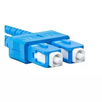 Cablu optic de conectare LANBERG SM SC/UPC-SC/UPC duplex 2m LSZH G657A1 diametru 3mm, culoare galbenă Cablu optic de conectare LANBERG SM SC/UPC-SC/UPC duplex 2m LSZH G657A1 diametru 3mm, culoare galbenă