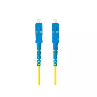 Cablu optic de conectare LANBERG SM SC/UPC-SC/UPC simplex 2m LSZH G657A1 diametru 3mm, culoare galbenă