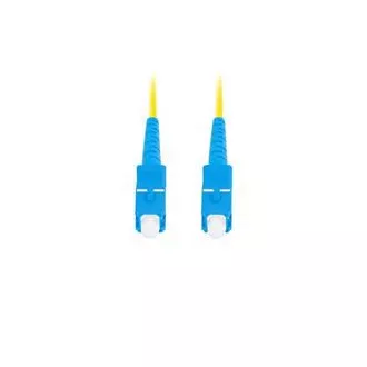 Cablu optic de conectare LANBERG SM SC/UPC-SC/UPC simplex 2m LSZH G657A1 diametru 3mm, culoare galbenă