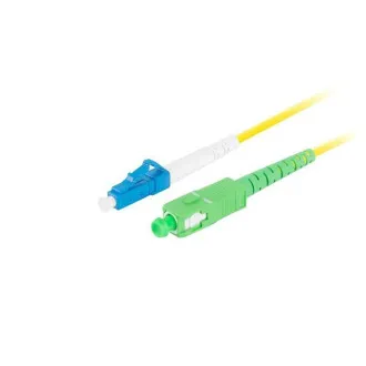 LANBERG patch cord optic SM LC/UPC-SC/APC simplex 2m LSZH G657A1 diametru 3mm, culoare galbenă