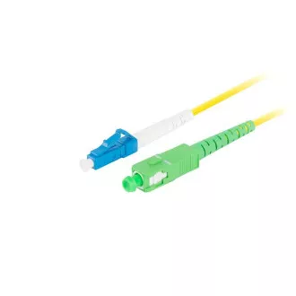LANBERG patch cord optic SM LC/UPC-SC/APC simplex 3m LSZH G657A1 diametru 3mm, culoare galbenă