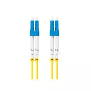 LANBERG patch cord optic SM LC/UPC-LC/UPC duplex 3m LSZH G657A1 diametru 3mm, culoare galbenă