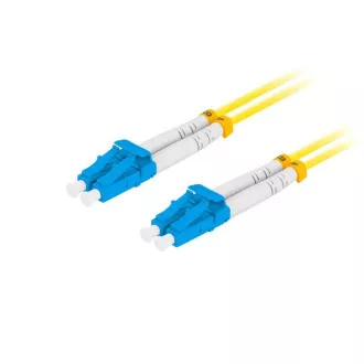 LANBERG patch cord optic SM LC/UPC-LC/UPC duplex 3m LSZH G657A1 diametru 3mm, culoare galbenă LANBERG patch cord optic SM LC/UPC-LC/UPC duplex 3m LSZH G657A1 diametru 3mm, culoare galbenă