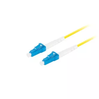 LANBERG patch cord optic SM LC/UPC-LC/UPC simplex 10m LSZH G657A1 diametru 3mm, culoare galbenă