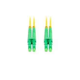 LANBERG patch cord optic SM LC/APC-LC/APC duplex 1m LSZH G657A1 diametru 3mm, culoare galbenă