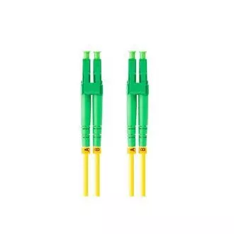 LANBERG patch cord optic SM LC/APC-LC/APC duplex 2m LSZH G657A1 diametru 3mm, culoare galbenă