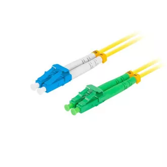 LANBERG patch cord optic SM LC/APC-LC/UPC duplex 2m LSZH G657A1 diametru 3mm, culoare galbenă LANBERG patch cord optic SM LC/APC-LC/UPC duplex 2m LSZH G657A1 diametru 3mm, culoare galbenă