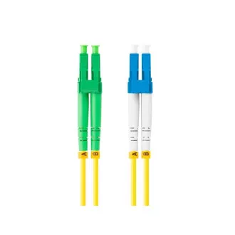 LANBERG patch cord optic SM LC/APC-LC/UPC duplex 2m LSZH G657A1 diametru 3mm, culoare galbenă LANBERG patch cord optic SM LC/APC-LC/UPC duplex 2m LSZH G657A1 diametru 3mm, culoare galbenă