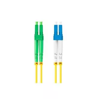 LANBERG patch cord optic SM LC/APC-LC/UPC duplex 2m LSZH G657A1 diametru 3mm, culoare galbenă LANBERG patch cord optic SM LC/APC-LC/UPC duplex 2m LSZH G657A1 diametru 3mm, culoare galbenă