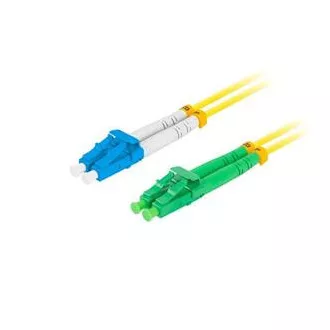 LANBERG patch cord optic SM LC/APC-LC/UPC duplex 2m LSZH G657A1 diametru 3mm, culoare galbenă LANBERG patch cord optic SM LC/APC-LC/UPC duplex 2m LSZH G657A1 diametru 3mm, culoare galbenă
